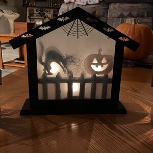 3 Black Metal Halloween Decor